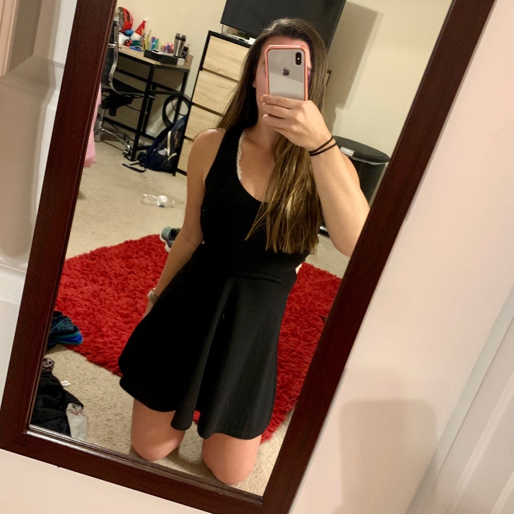 Soprano Cutouts Little Black Dress Fit & Flare